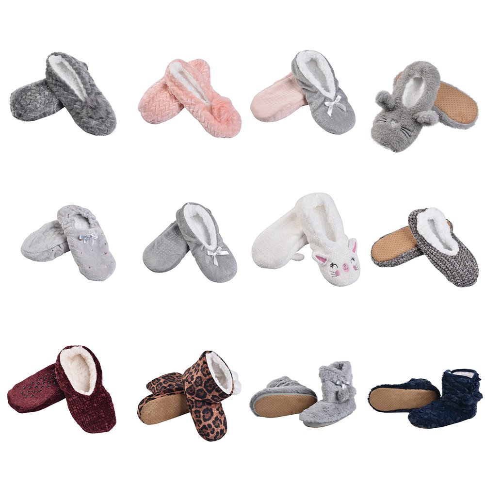 New Design Animals Cute Cartoon Women Winter Fluffy Fuzzy Indoor Slipper Socks