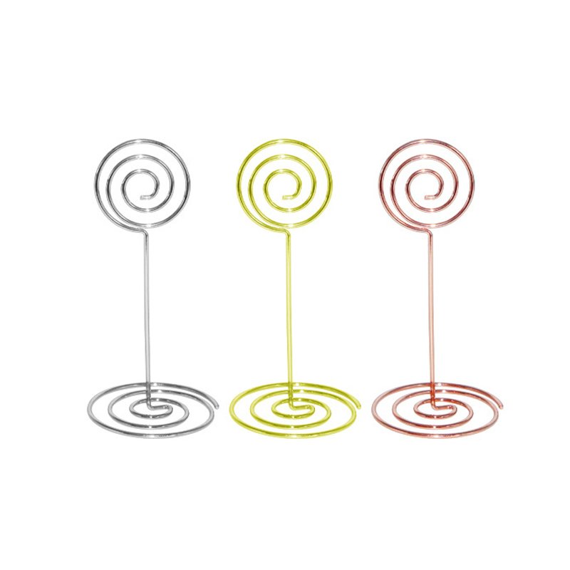 Metal Wire Photo Holder Table Picture Stands Table Number Place Card Holder Heart Shape Greeting Card Holders for Wedding