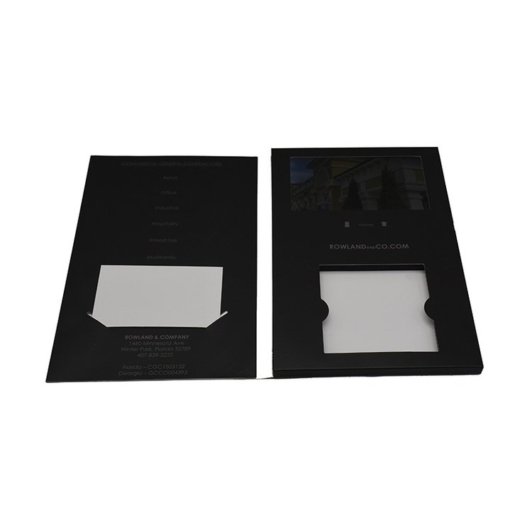 Homemade Video Brochure Video Business Card Custom Made Mini Video Mailable Greeting Card With 7 Inch Lcd Screen