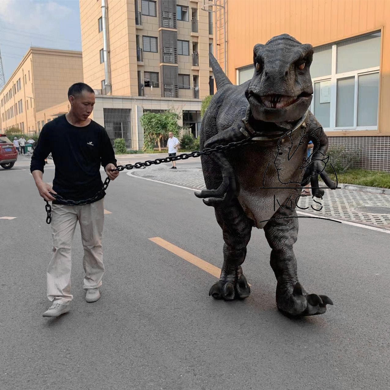 MCS-Light Weight Adult Walking Velocirator Dinosaur Costume