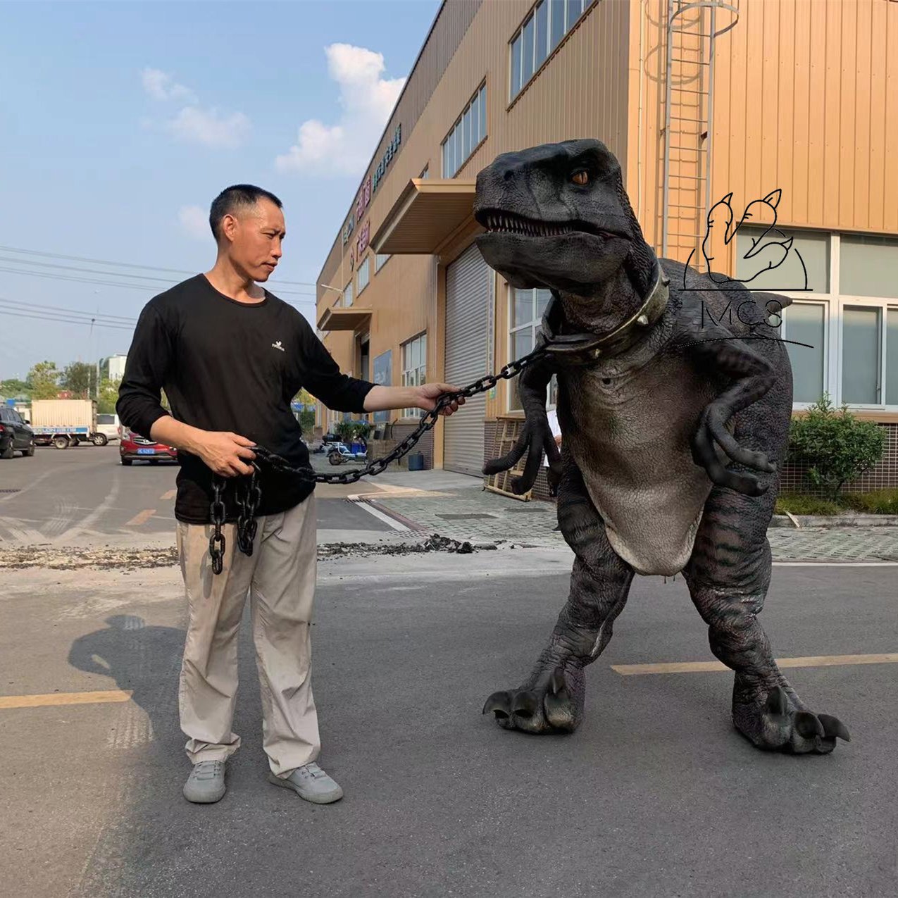 MCS-Light Weight Adult Walking Velocirator Dinosaur Costume