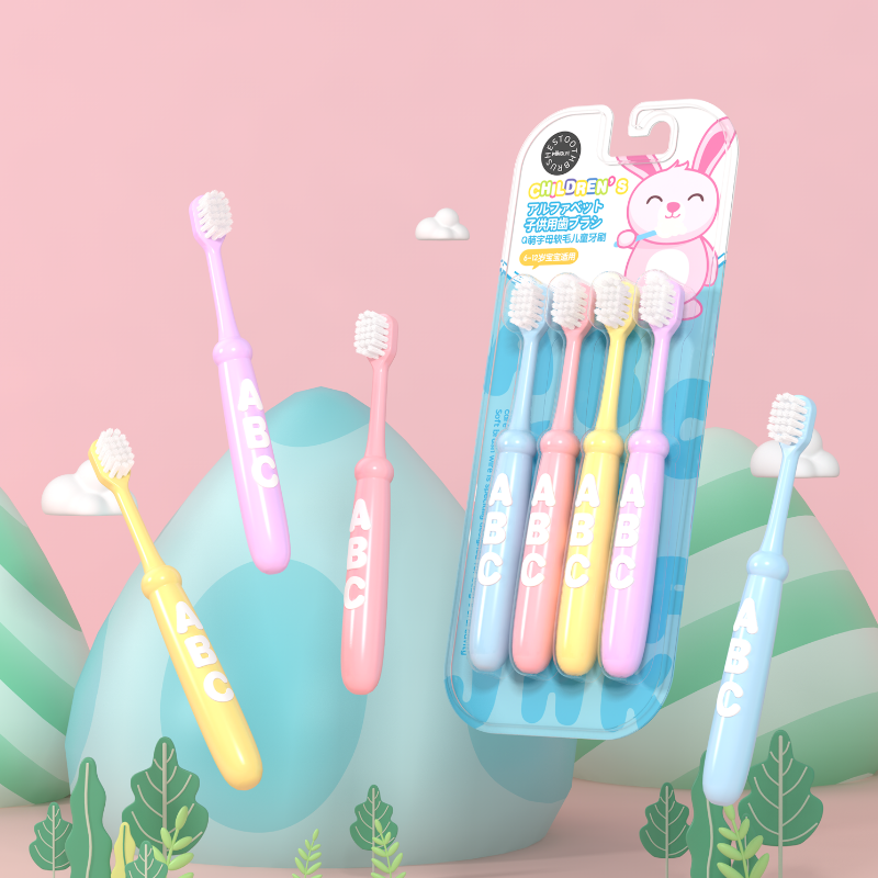 Miko 4pcs Wholesale Cheap High Quality Soft Bristle Personal Oral Care Toothbrush For 3-12 Years Old Kids Toothbrush
