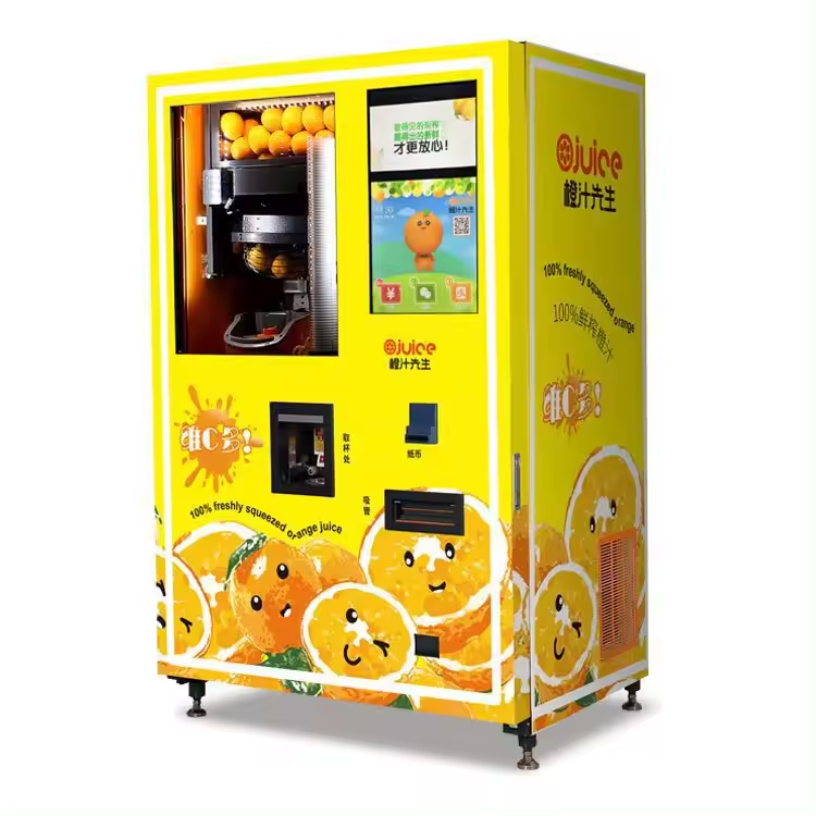 Micron New Arrival Orange Juice Vending Machine with Bill Card Reader Orange Juicer Machine