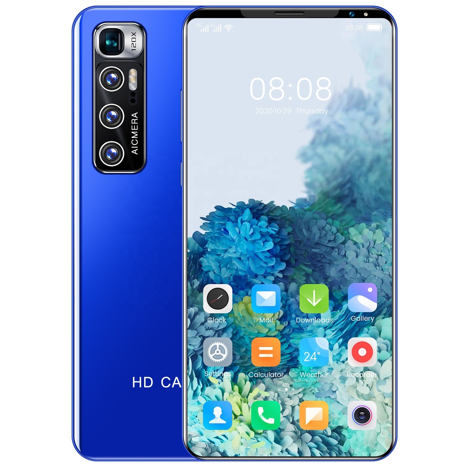 Black Global Support USA Place of Origin 5G LTE 5.5" Smart Display Smartphone 24mp 32MP Mobile Phone16GB 512GB Android Cellphone