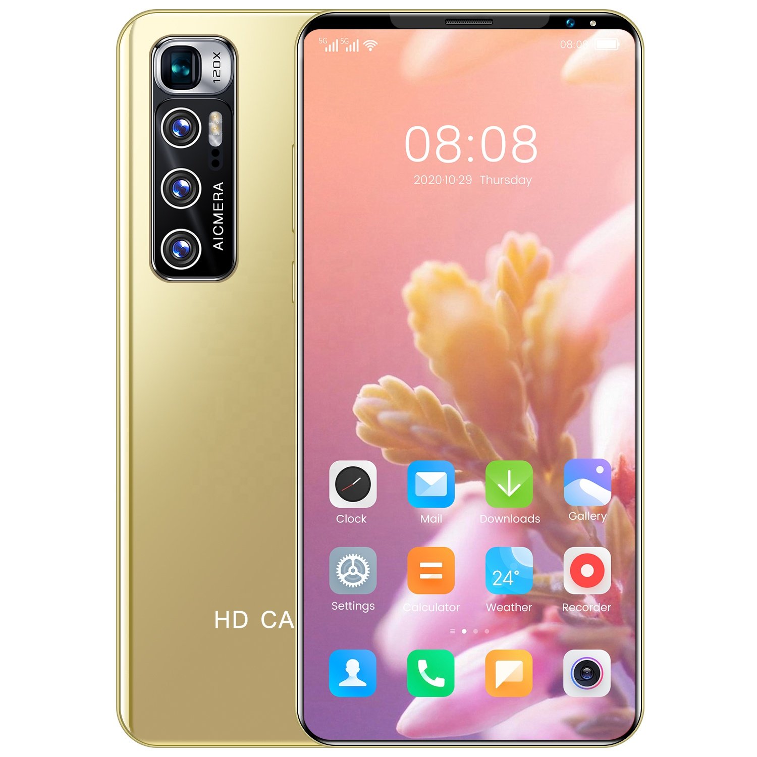 Black Global Support USA Place of Origin 5G LTE 5.5" Smart Display Smartphone 24mp 32MP Mobile Phone16GB 512GB Android Cellphone