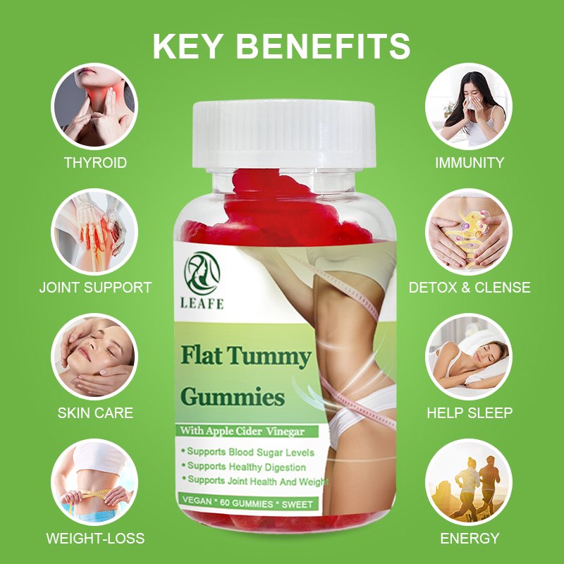 New Arrival diet gummy slimming burn fat detox gummies private label skiny flat tummy gummies