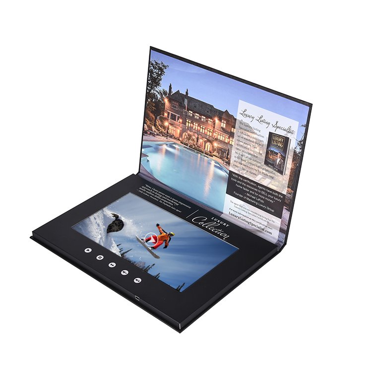 10.1 inch video Digital Greeting Advertising Brochure Lcd Promotional Video invitation Gift Business Card