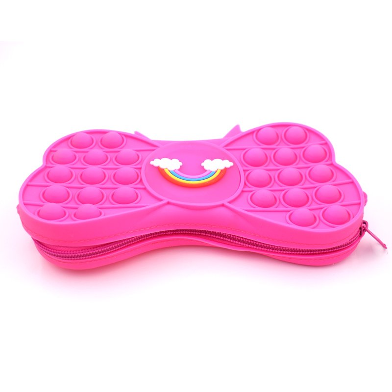 ODM/OEM 3D silicone pencil case Large capacity silicone stationery storage bag