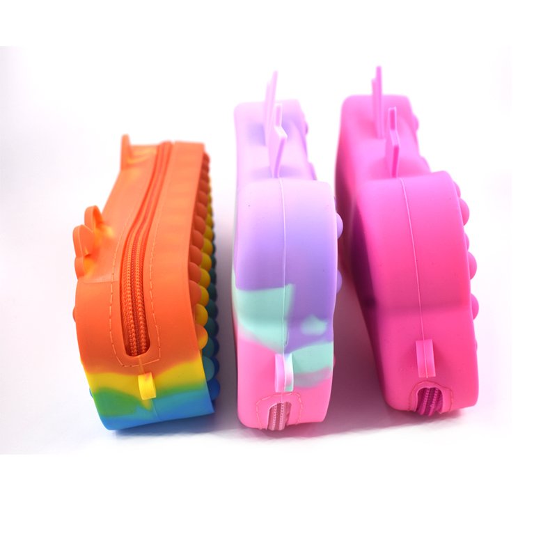 ODM/OEM 3D silicone pencil case Large capacity silicone stationery storage bag