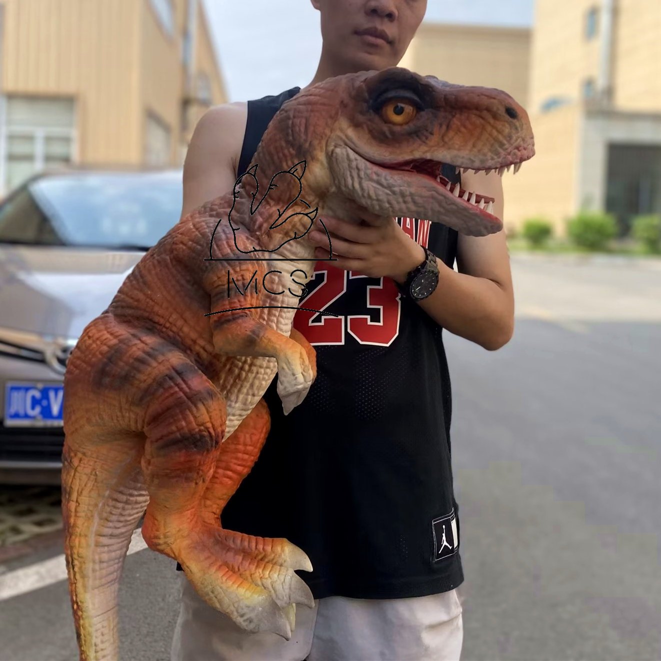 MCS-Small Baby Dinosaur Hand Puppet For Kids