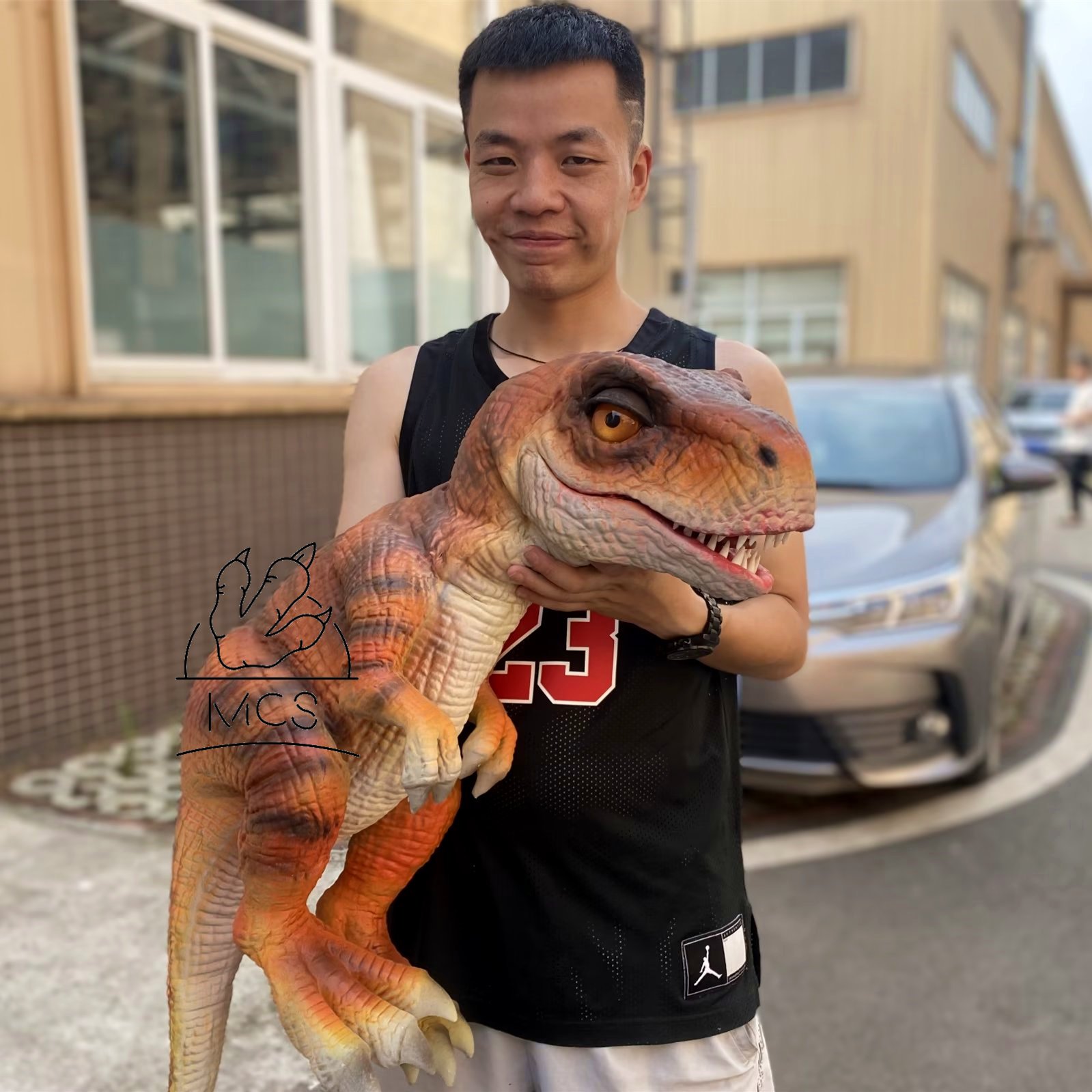 MCS-Small Baby Dinosaur Hand Puppet For Kids