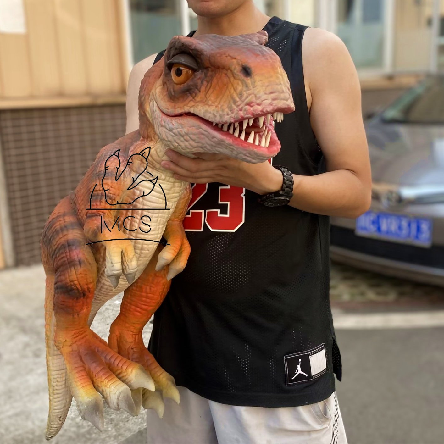 MCS-Small Baby Dinosaur Hand Puppet For Kids