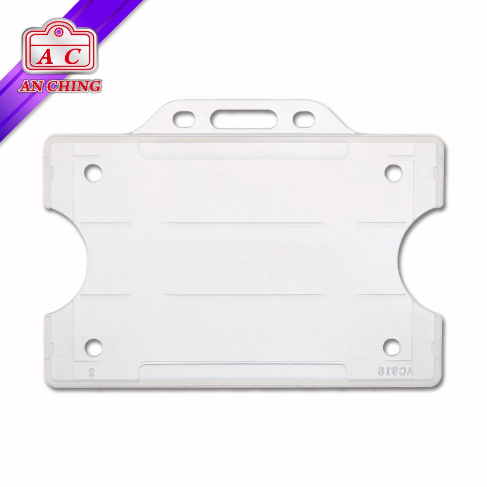 Economy Open Faced Plastic ID Name Card Holder