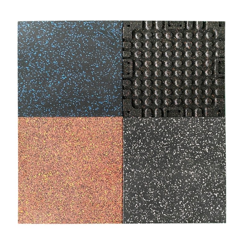 Glue free installation Rubber floor mats for gym