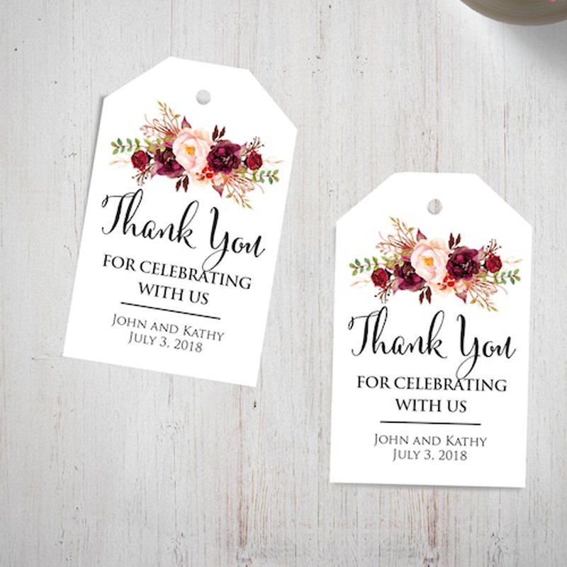 Custom printing high quality wedding place cards