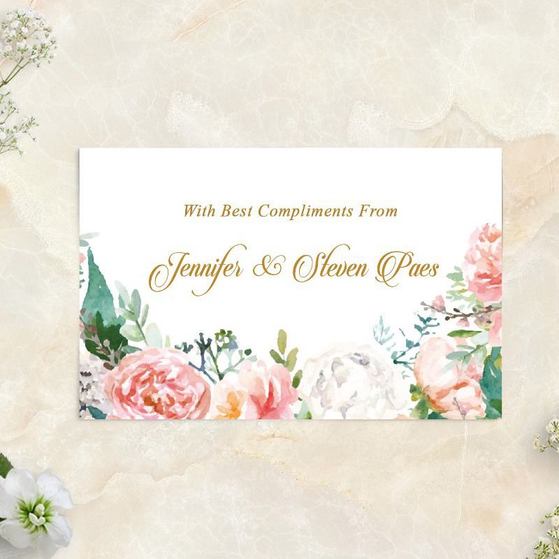 Custom printing high quality wedding place cards
