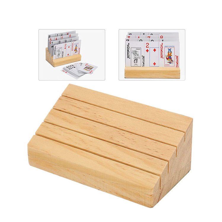 Wooden Table Menu Picture Photo card Holder Business card Display Stand Wood Calendar Base Wooden Poker Stand