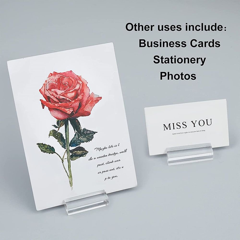 acrylic bracket wedding logo bracket with card slot card Acrylic Stands Place for menu, conference, table number, ph