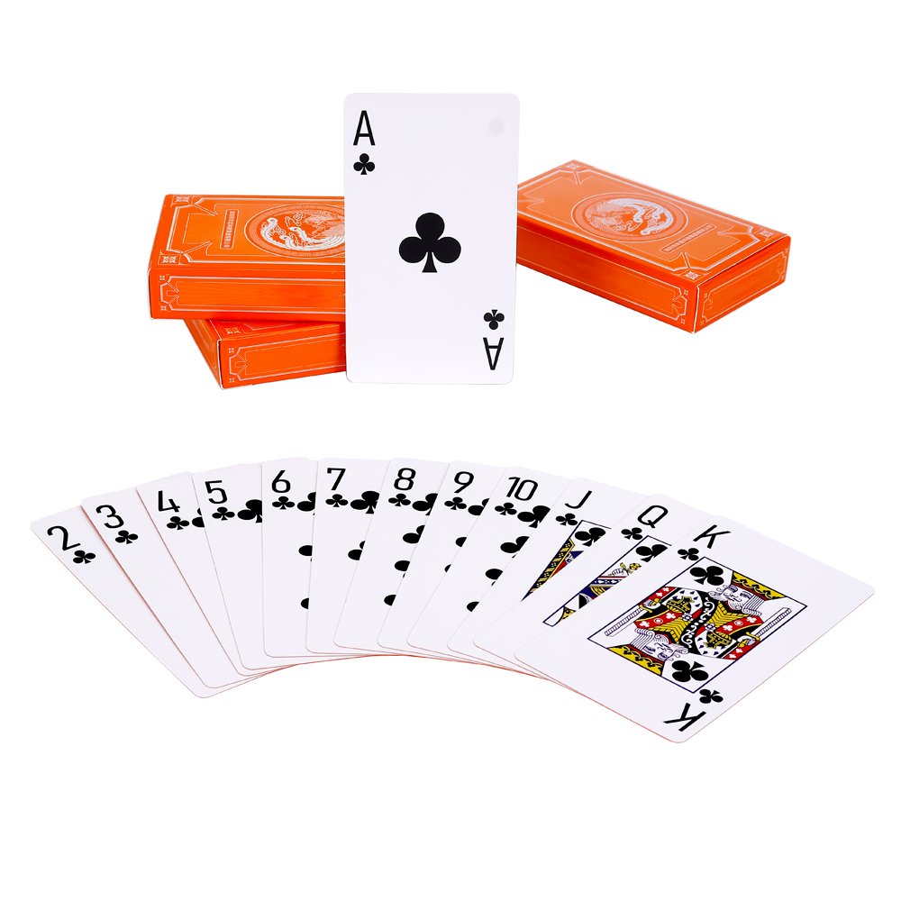 Classical Eco-friendly Durable 54 Poker Card Recyclable Luxury Custom Logo Game Poker Paper Playing Cards Front And Back