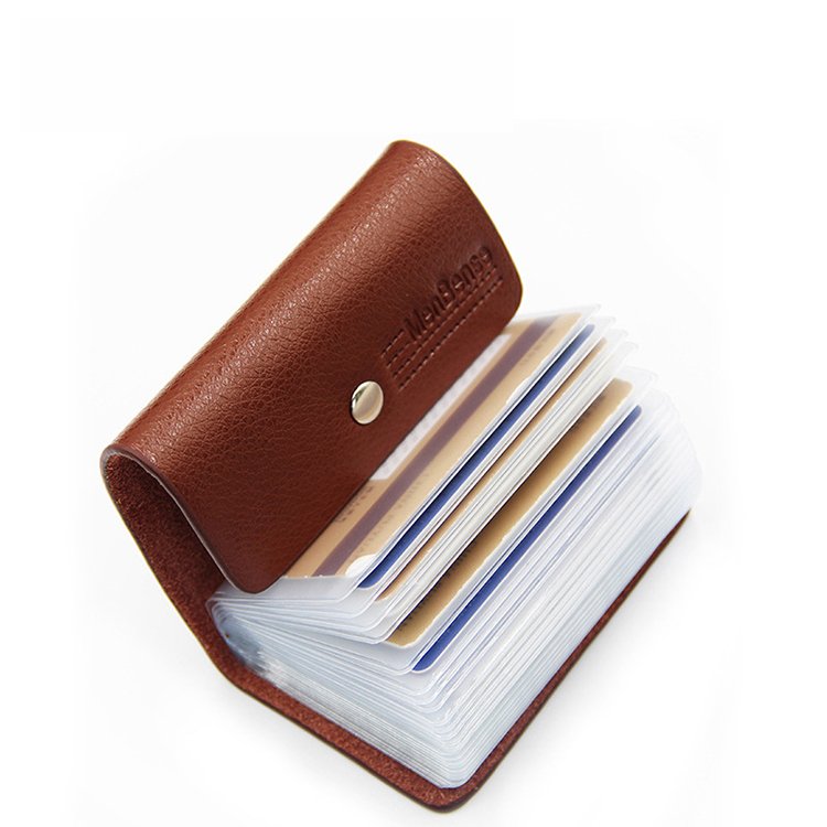 Promotion Place Business ID Credit Leather Card Holder