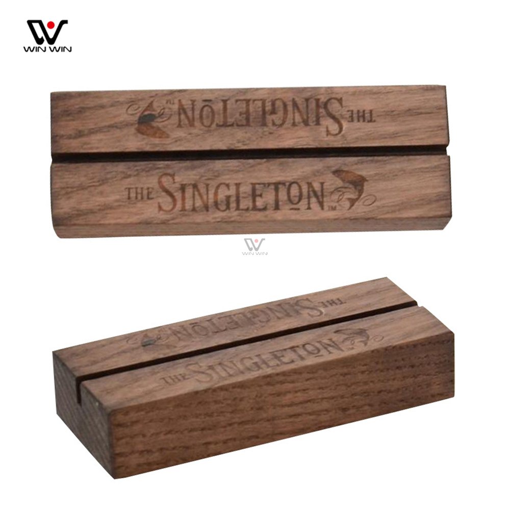 Eco Friendly Wedding Picture Holder Wood Card Handmade Wood Crafts Wooden Table Menu Pictures Photo Card Holder