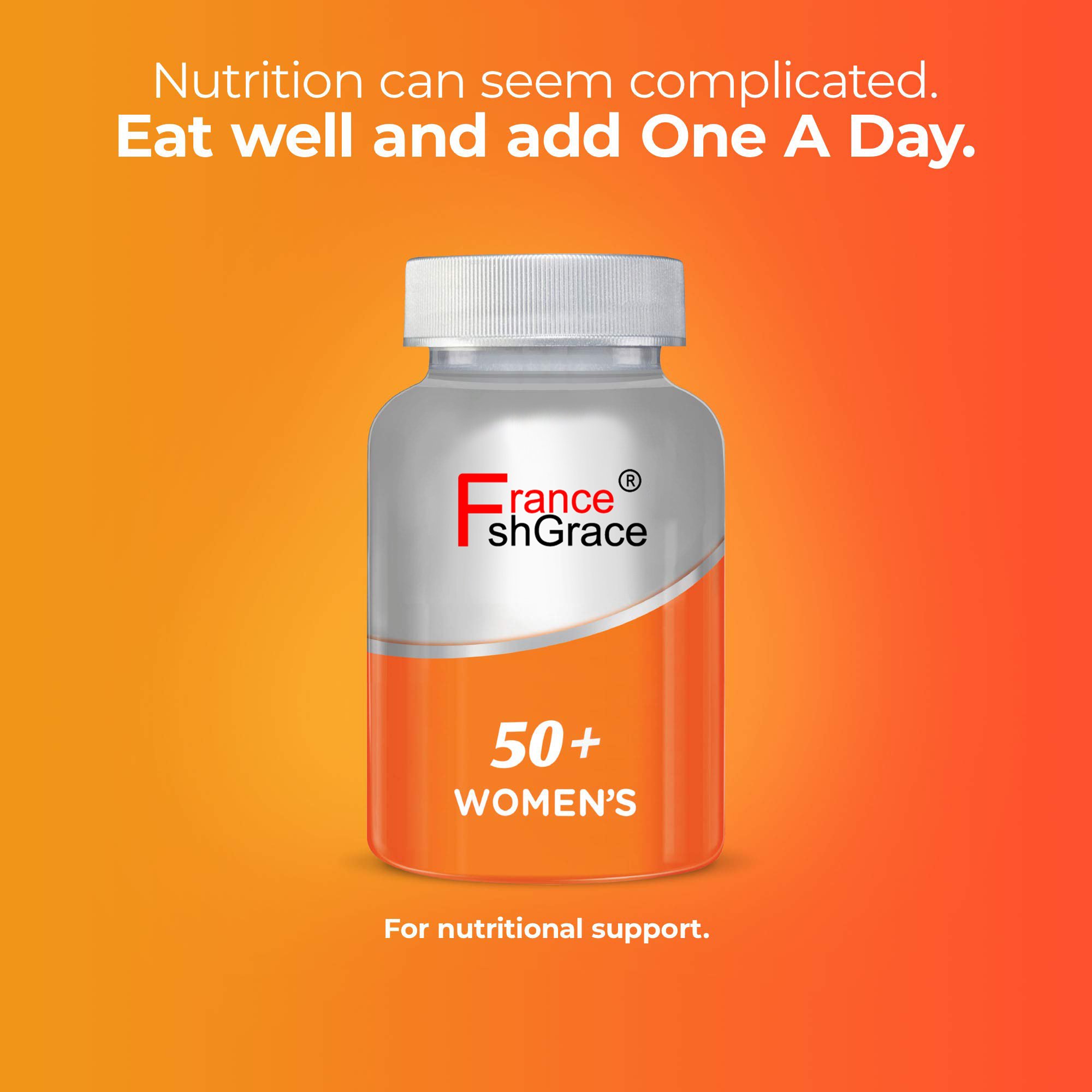 Women's 50+ Multivitamins Multivitamin for Women with Vitamin A, C, D, E and Zinc for Immune Health Support
