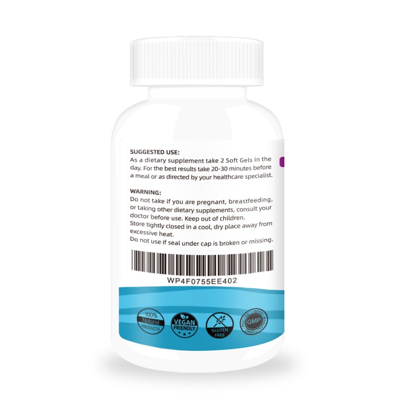 Omega-3 180 Softgels Dietary Supplement Superior Triglyceride Form Fish Oil Plus Borage Seed Oil For Healthy