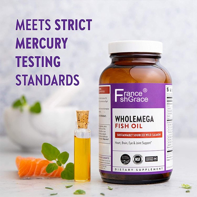 180 Softgels Whole Fish Oil Dietary Supplement Made With Non-Gmo Project Verified Salmon Oil With Naturally Sourced Vitamin D3
