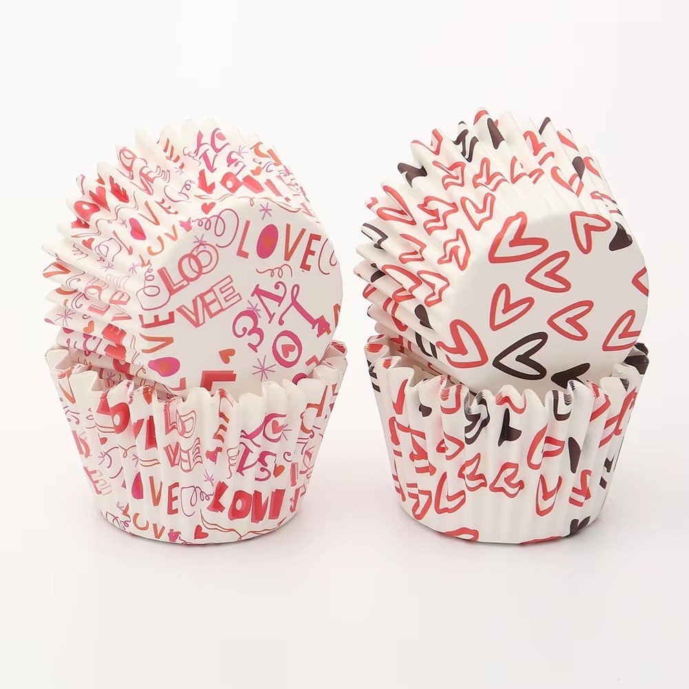 Factory Hot Sale 48 or 50 pcs blister card cupcake liners muffin cups cake mould for cake bake