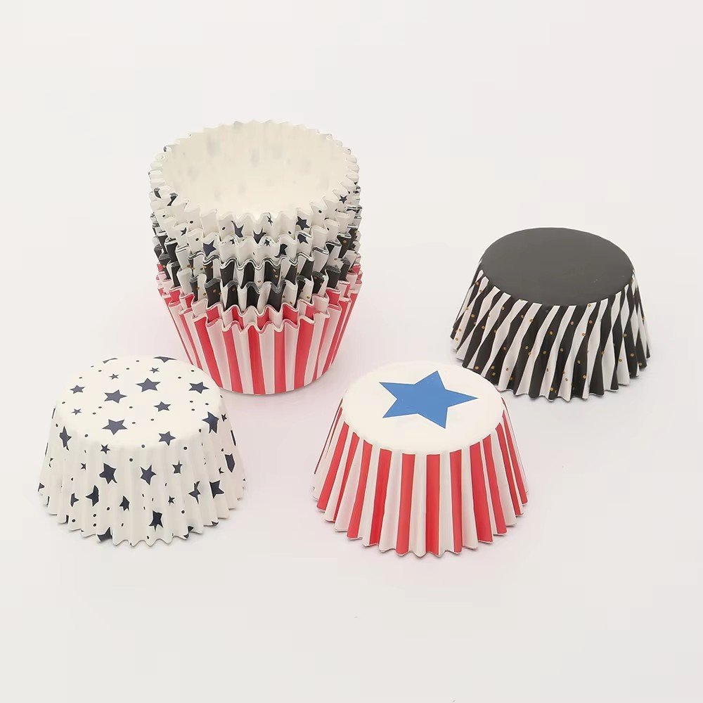 Factory Hot Sale 48 or 50 pcs blister card cupcake liners muffin cups cake mould for cake bake