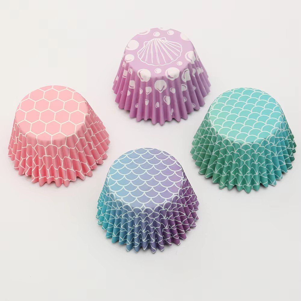 Factory Hot Sale 48 or 50 pcs blister card cupcake liners muffin cups cake mould for cake bake