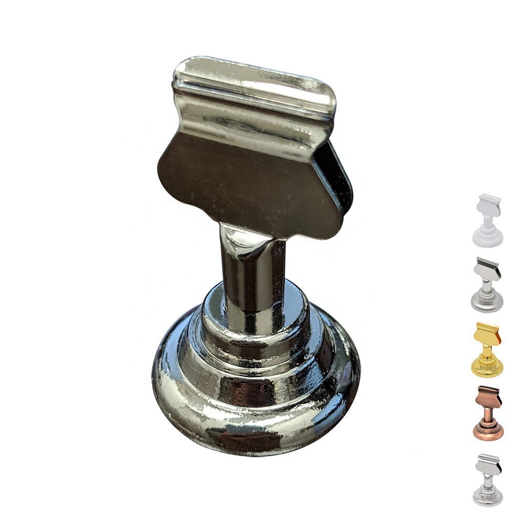 Stainless Steel Metal Table Top Menu Card Holder