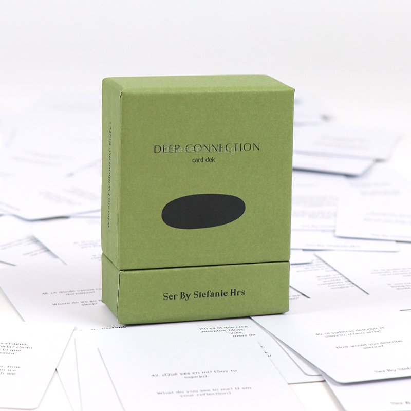 Full Color Deep Connection Affirmation Card Deck Printing Custom Your Own Design Custom Card Game With Box