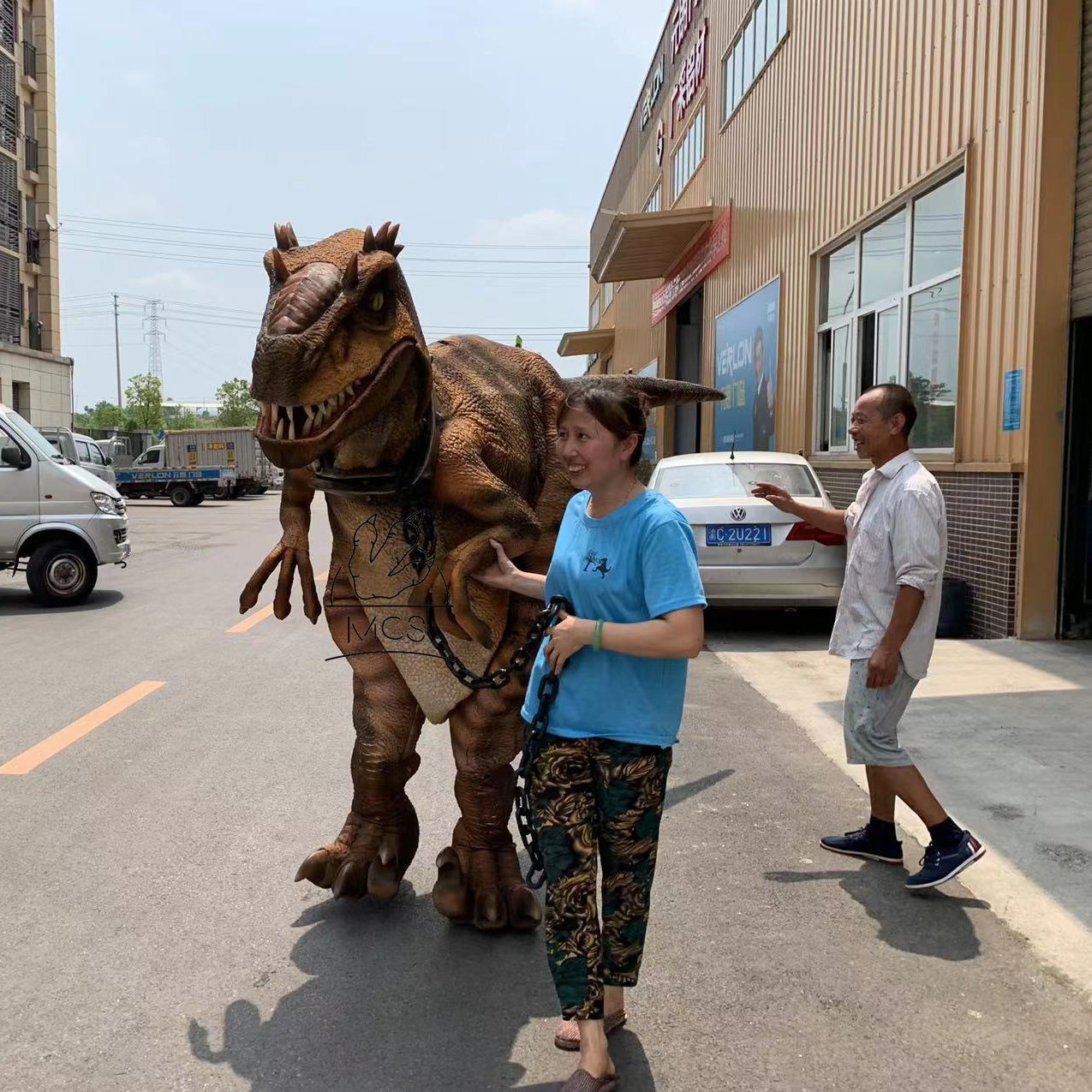 MCS-Cosplay Realistic Robot Dinosaur Halloween Costumes For Adults