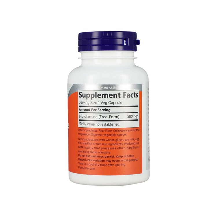 L-Glutamine 500 mg Nitrogen Transporter Amino Acid 150 Veg Capsules