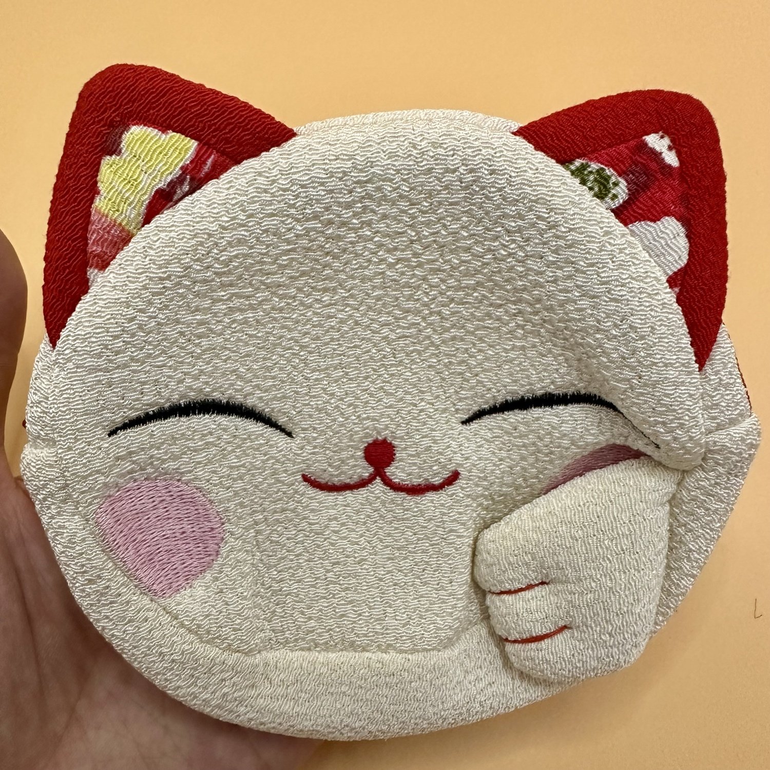 Classic Fashion Design Round Zipper Secure Card Wallet Cute Japanese Style Cat Unisex Coin Purse