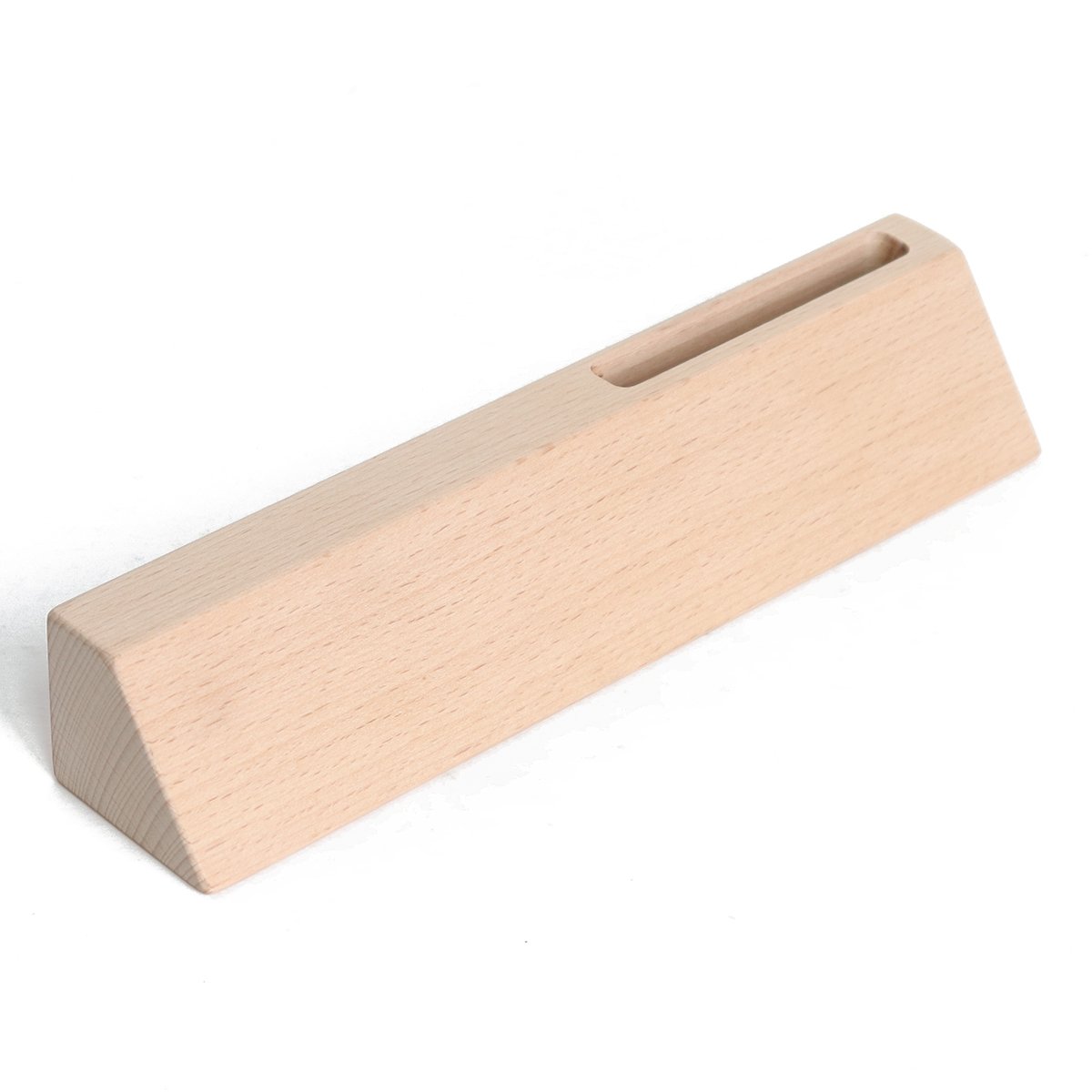 Honfar High Quality Beech Wooden Card Photo Base Wooden Menu Holder wooden photo stand
