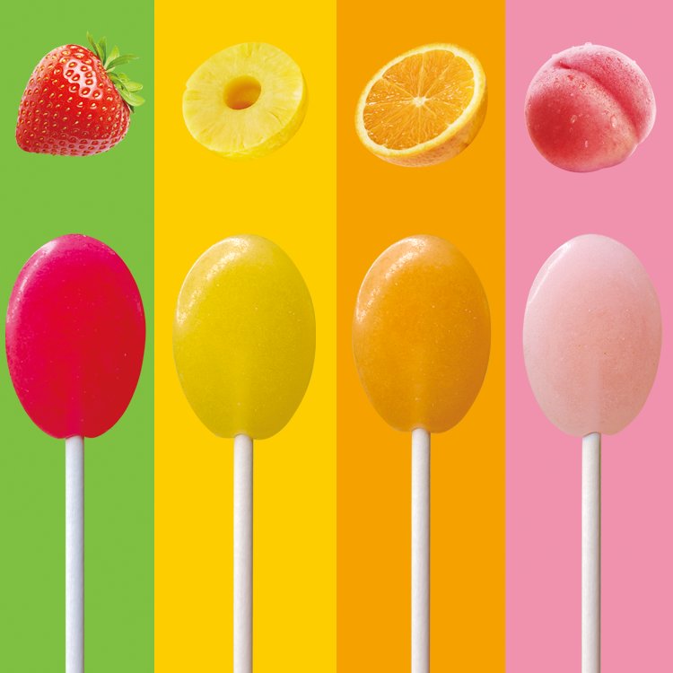Factory strawberry Juice lollipops natural flavors sugar free candy lollipops