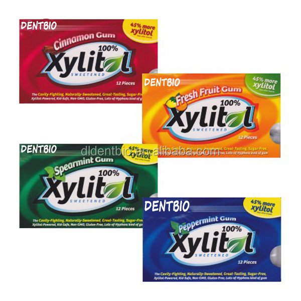 Aspartame Free Chewing Gum , 100% Xylitol Sugar Free, Vegan, Gluten Free & Keto Friendly, xylitol chewing gum factory bulk OEM