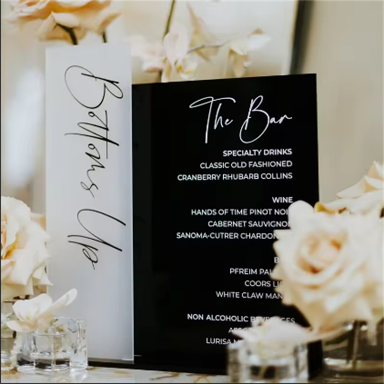 Clear Arch Acrylic Sign stand Acrylic Wedding Blank table name card number holder place cards and table numbers