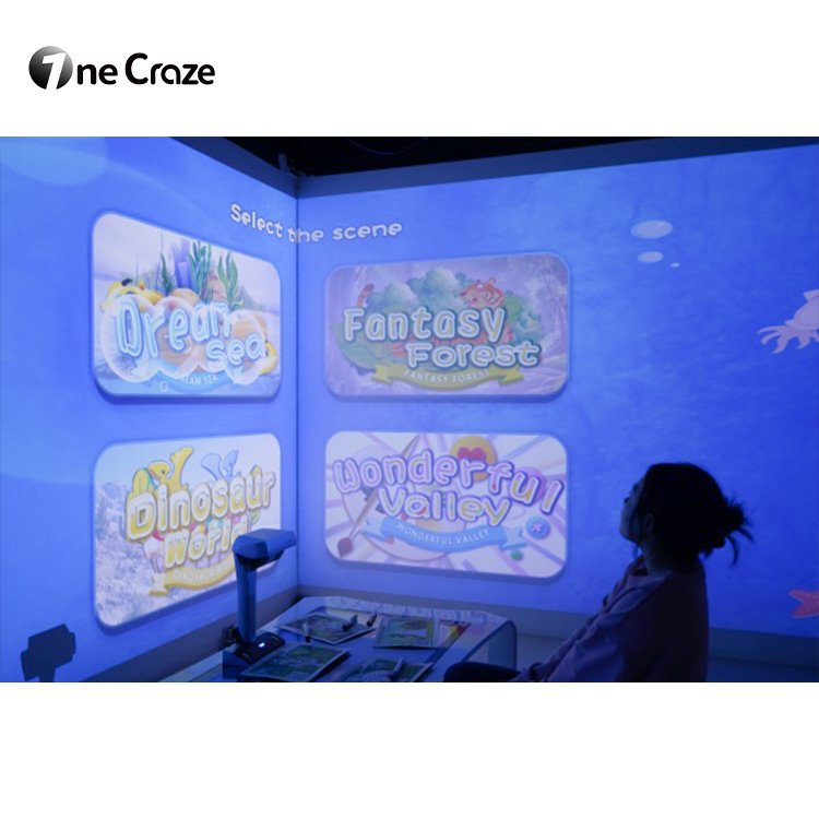 High Quality Wholesale Indoor Amusement Park Products Interactive Projector System Ar Scan Style Painting Games