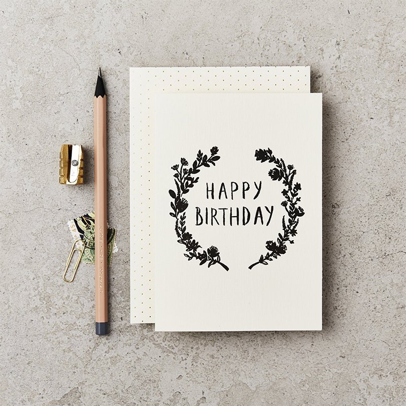 Custom Printed Elegant Gold Hot Stamping Matt Paper Tag Offset Printing New Year 'Thank You' Greeting Cards