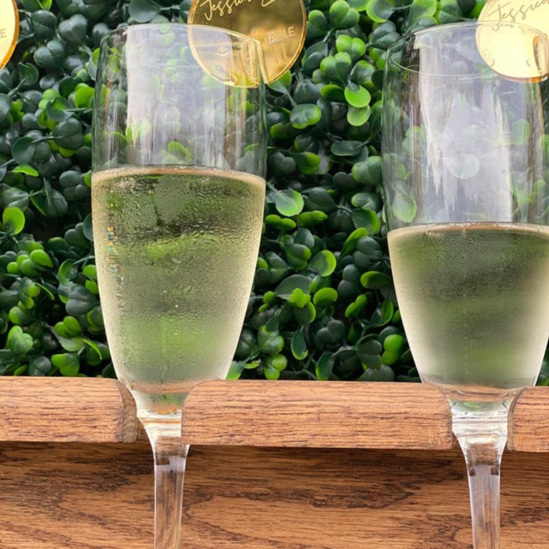 Gold Mirror Acrylic Drink Tag Acrylic Wedding Bar Drink Tags Engraved Place Card Acrylic Cocktail Drink Marker