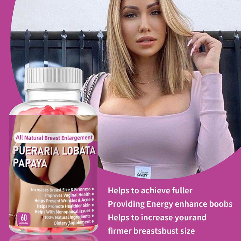 Natural Pueraria Lobata Papaya Gummy Breast Enlargement Breast Care Lifting And Firming Butt Enhancement Gummies