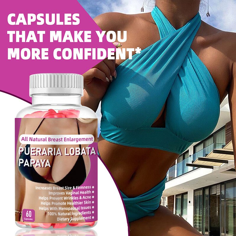 Natural Pueraria Lobata Papaya Gummy Breast Enlargement Breast Care Lifting And Firming Butt Enhancement Gummies