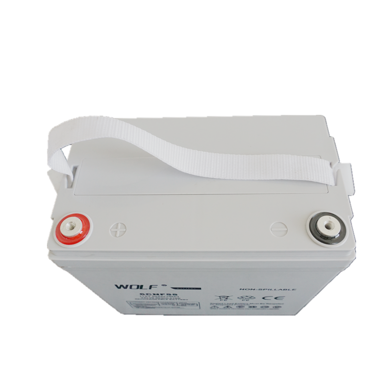 12V 55AH deep cycle rechargeable sealed energy storage lead acid battery