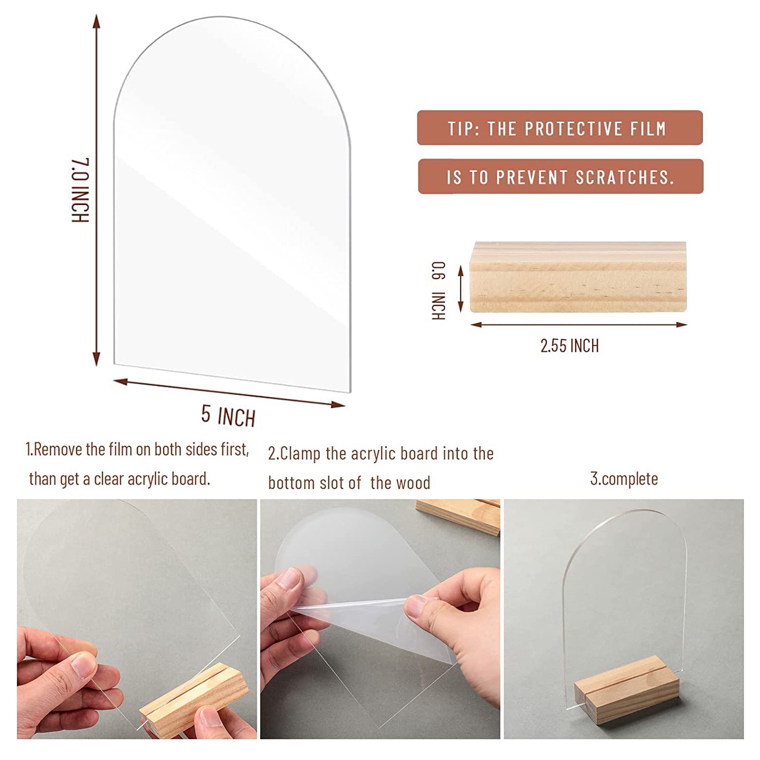 Nicro Custom Luxury Wedding Centerpieces Party Supplies Place Cards Clear Blank Sheets DIY Acrylic Table Numbers Holder Sign