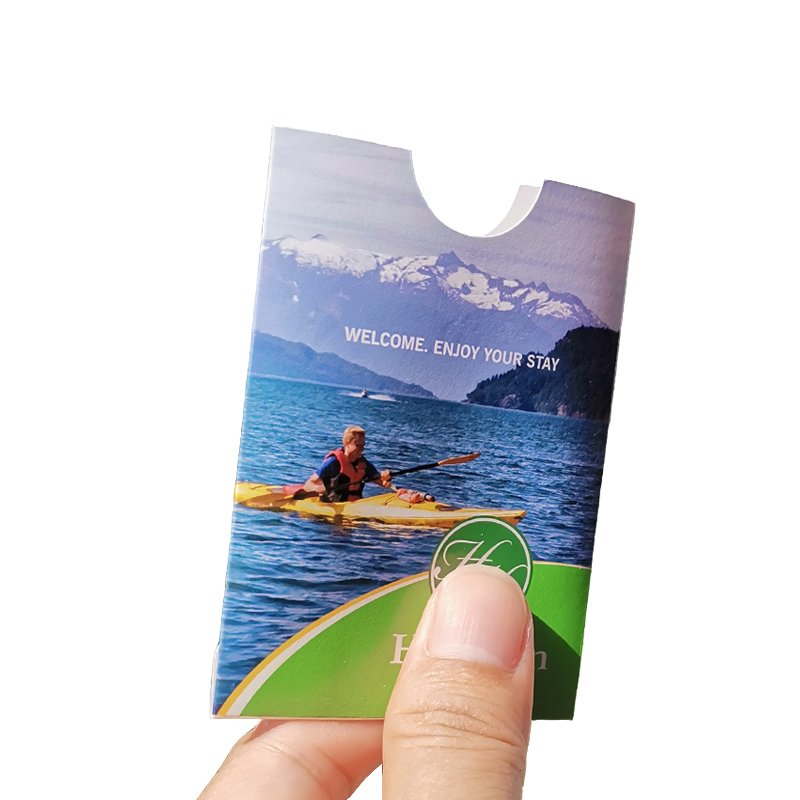Custom Size Place Gift Hotel Member Credit Card Sleeve Envelope Holder