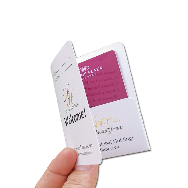 Custom Size Place Gift Hotel Member Credit Card Sleeve Envelope Holder