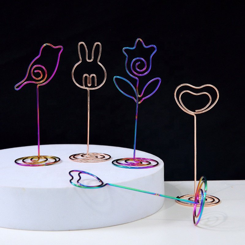 Wedding Party Factory Memo Clips Free Design Place Card Holder Metal Table Number Holder